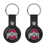 Ohio State University Buckeyes Insignia Black Airtag Holder 2-Pack