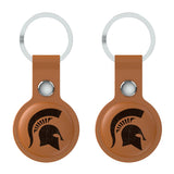 Michigan State University Spartans Burn Brown Airtag Holder 2-Pack