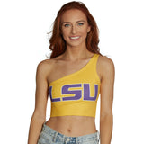 LSU Yellow One Shoulder Top