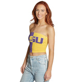 LSU Two Tone Tube Top