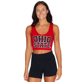 Ohio State OSU Buckeyes Red Crop Tank Top