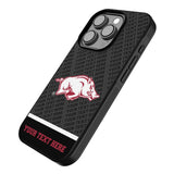 University of Arkansas Fayetteville Razorbacks Personalized EndZone Plus Bump Phone Case for Apple iPhone