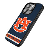 University of Auburn Tigers Personalized Stripe Bump Phone Case for Apple iPhone