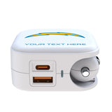 Los Angeles Chargers Personalized Insignia 2 in 1 USB Charger