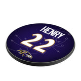 Derrick Henry Baltimore Ravens 22 Ready 15-Watt Wireless Charger