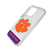 Clemson University Tigers Personalized EndZone Plus Clear Phone Case for Apple iPhone