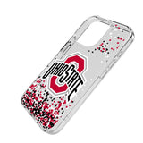 Ohio State University Buckeyes Confetti Clear Phone Case for Apple iPhone