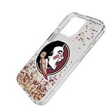 Florida State University Seminoles Confetti Clear Phone Case for Apple iPhone
