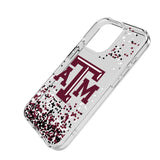 Texas A&M University Aggies Confetti Clear Phone Case for Apple iPhone
