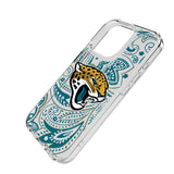 Jacksonville Jaguars Paisley Clear Phone Case for Apple iPhone