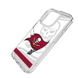 Tampa Bay Buccaneers Personalized Tilt Clear Phone Case for Apple iPhone