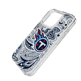 Tennessee Titans Paisley Clear Phone Case for Apple iPhone