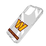 Washington Commanders Personalized Tilt Clear Phone Case for Apple iPhone