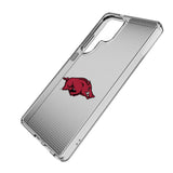 University of Arkansas Fayetteville Razorbacks Linen Clear Phone Case for Samsung Galaxy