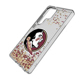 Florida State University Seminoles Confetti Clear Phone Case for Samsung Galaxy