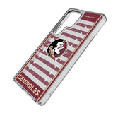 Florida State University Seminoles Field Clear Phone Case for Samsung Galaxy