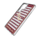 Florida State University Seminoles Athletic Wordmark Field Clear Phone Case for Samsung Galaxy