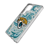 Jacksonville Jaguars Paisley Clear Phone Case for Samsung Galaxy
