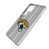 Jacksonville Jaguars Text Backdrop Clear Phone Case for Samsung Galaxy