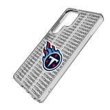 Tennessee Titans Text Backdrop Clear Phone Case for Samsung Galaxy