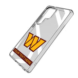 Washington Commanders Personalized Tilt Clear Phone Case for Samsung Galaxy