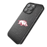 University of Arkansas Fayetteville Razorbacks Linen Bling Phone Case for Apple iPhone
