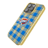 Oklahoma City Thunder Plaid Bling Phone Case