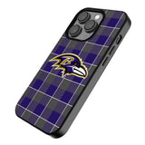 Baltimore Ravens Plaid MagSafe Compatible Phone Case for Apple iPhone