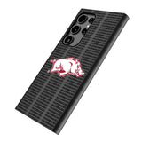 University of Arkansas Fayetteville Razorbacks Text Backdrop MagSafe Compatible Phone Case for Samsung Galaxy