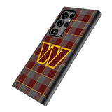Washington Commanders Plaid MagSafe Compatible Phone Case for Samsung Galaxy
