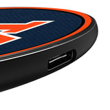 University of Auburn Tigers Personalized Endzone Solid 15-Watt Wireless Charger