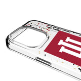 Indiana University Hoosiers Confetti Clear Phone Case for Apple iPhone