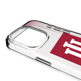 Indiana University Hoosiers Linen Clear Phone Case for Apple iPhone