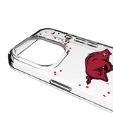University of Arkansas Fayetteville Razorbacks Confetti Clear Phone Case for Apple iPhone