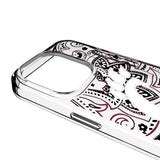 University of Cincinnati Bearcats Paisley Clear Phone Case for Apple iPhone