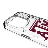 Texas A&M University Aggies Confetti Clear Phone Case for Apple iPhone