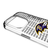 Baltimore Ravens Text Backdrop Clear Phone Case for Apple iPhone