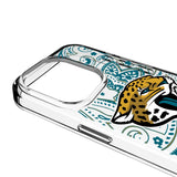 Jacksonville Jaguars Paisley Clear Phone Case for Apple iPhone