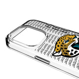 Jacksonville Jaguars Text Backdrop Clear Phone Case for Apple iPhone