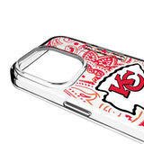Kansas City Chiefs Paisley Clear Phone Case for Apple iPhone