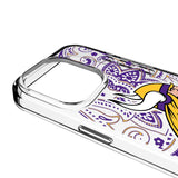 Minnesota Vikings Paisley Clear Phone Case for Apple iPhone