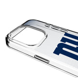 New York Giants Linen Clear Phone Case for Apple iPhone