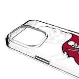 Tampa Bay Buccaneers Personalized Tilt Clear Phone Case for Apple iPhone