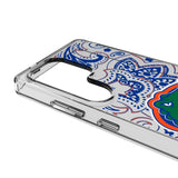 University of Florida Gators Paisley Clear Phone Case for Samsung Galaxy