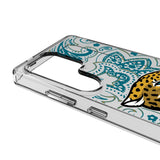 Jacksonville Jaguars Paisley Clear Phone Case for Samsung Galaxy