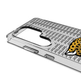 Jacksonville Jaguars Text Backdrop Clear Phone Case for Samsung Galaxy
