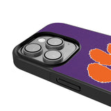 Clemson University Tigers Personalized Stripe Bump Phone Case for Apple iPhone