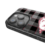 University of Arkansas Fayetteville Razorbacks Plaid Bling Phone Case