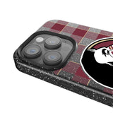 Florida State University Seminoles Plaid Bling Phone Case