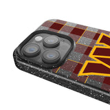 Washington Commanders Plaid Bling Phone Case